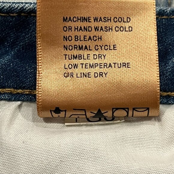 Driftwood Colette Lightwash Embroidered Hem Jeans, Cropped, 27 - Picture 6 of 10